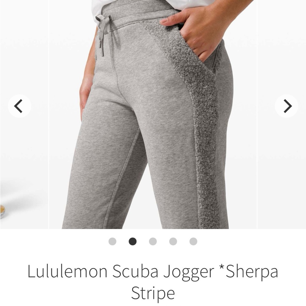 Lululemon Scuba Jogger with Sherpa Stripe- women’s size 12 - Picture 3 of 8